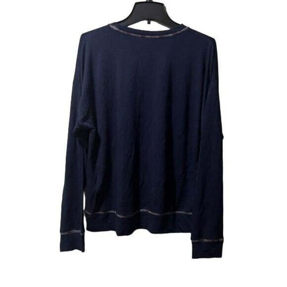 PELOTON Navy Blue Long Sleeved Stretch Pullover  Sweatshirt Crew Neck Very XL - Picture 8 of 11